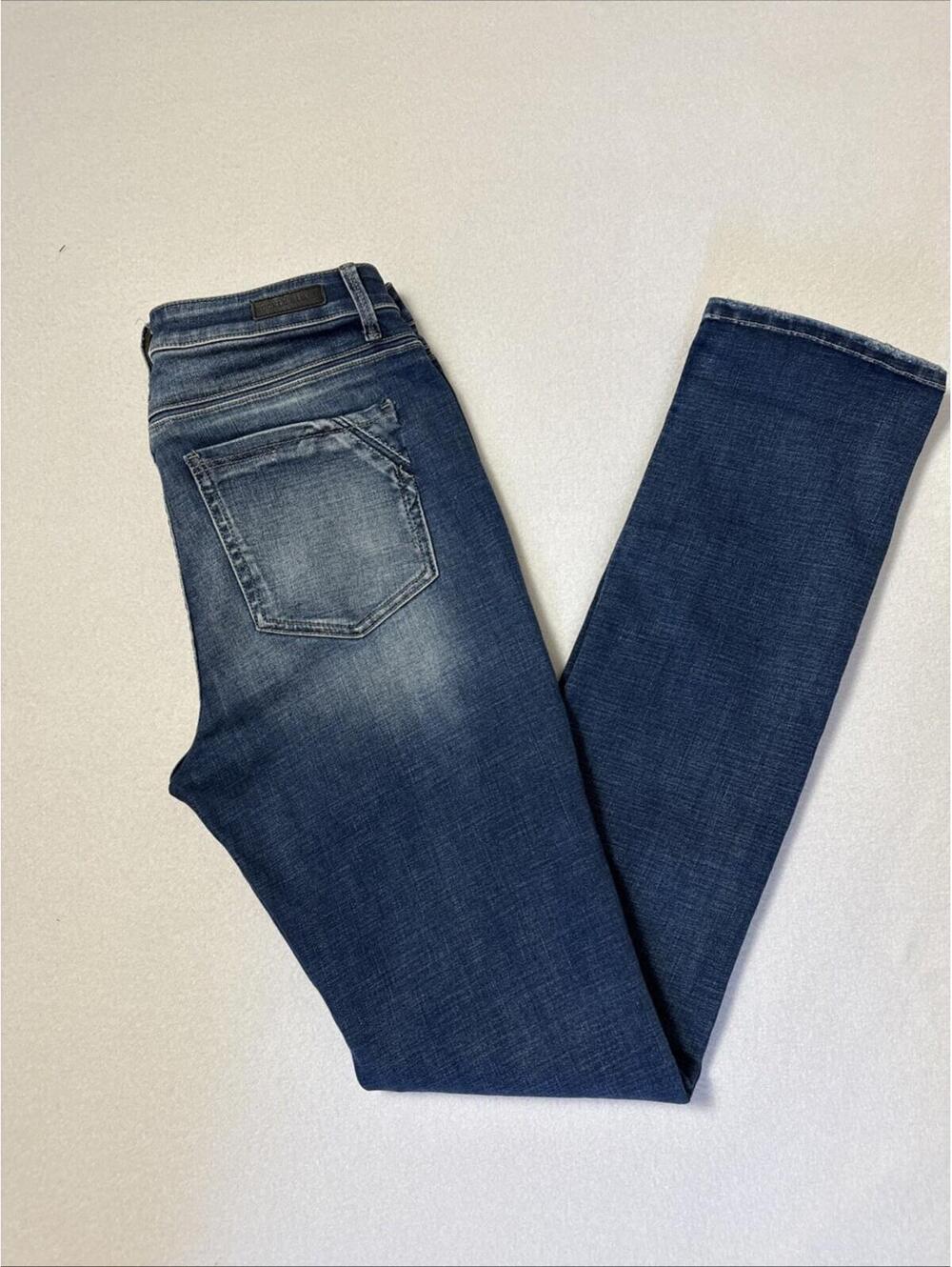 Buckle Black Jeans Womens 30x34 Fit 93 Straight Medium Wash Stretch Denim Tall